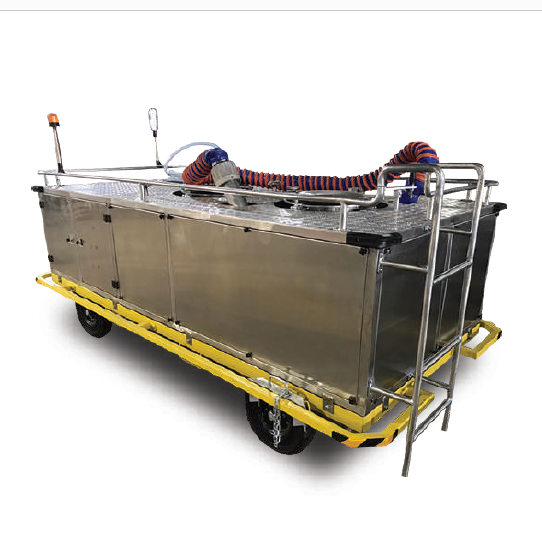 The Panus Potable Water & Toilet Servicing carts are designed to provide airlines and the airport servicing industry with an all stainless steel unit for servicing aircraft potable water systems.